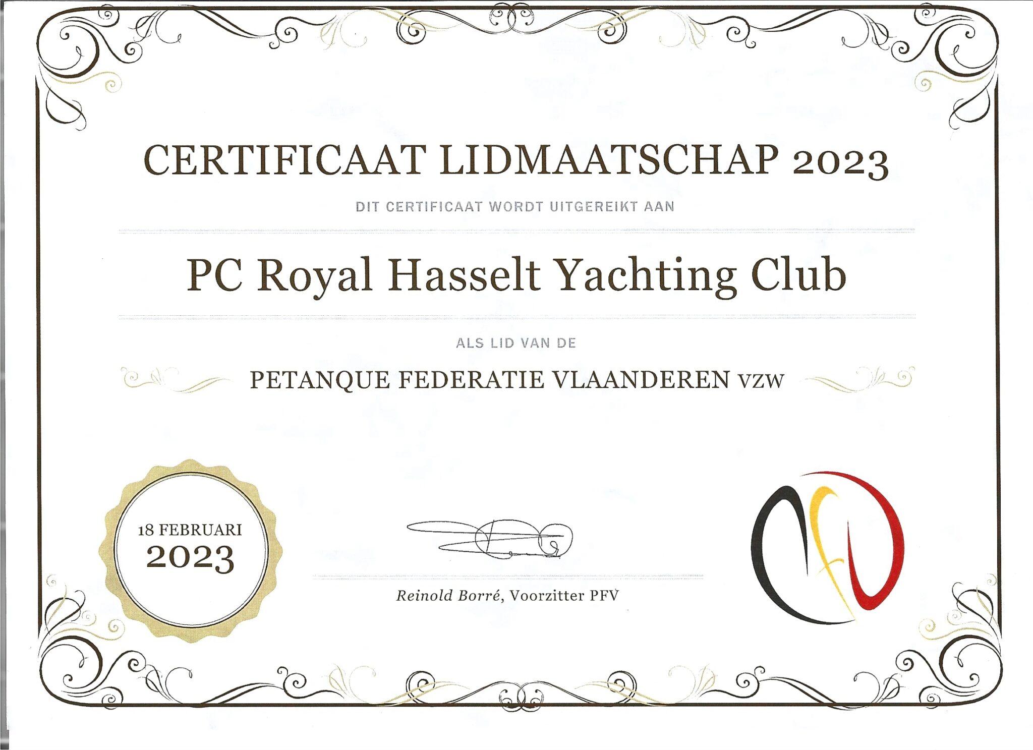 royal yachting club hasselt
